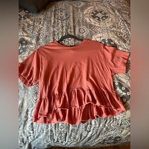 Cute peach crop t-shirt